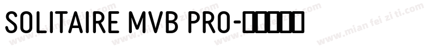 Solitaire MVB Pro字体转换